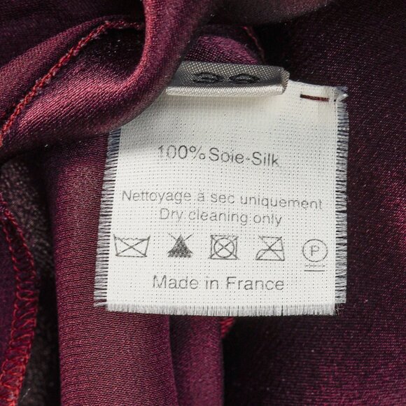 Lanvin Winter 2007 Purple Wine Silk Midi Drape Front Dress - Picture 8 of 8